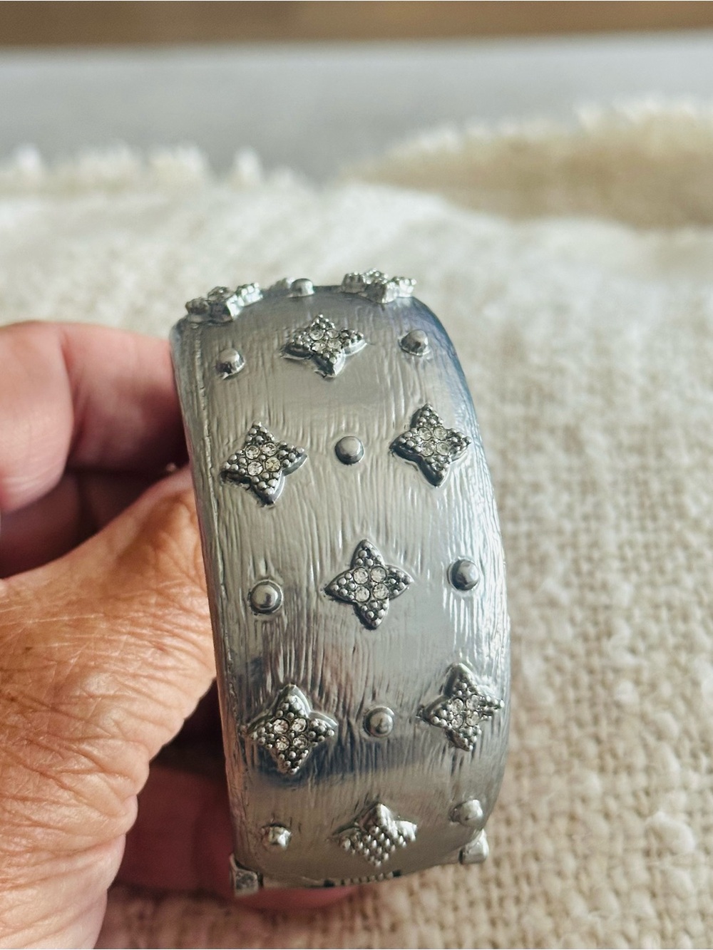 Matte Silver Cuff - Picture 5 of 5